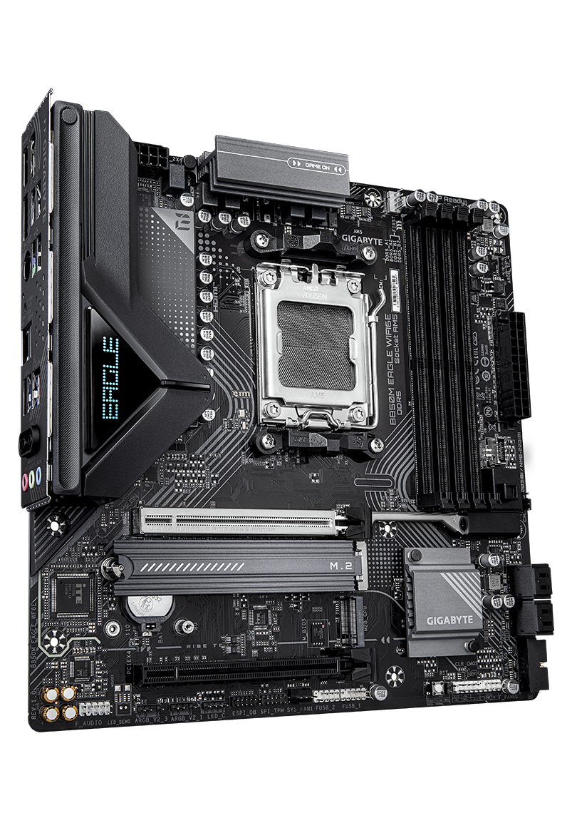 GIGABYTE B850M EAGLE WIFI6E AMD AM5 Motherboard, M-ATX, DDR5, 2x M
